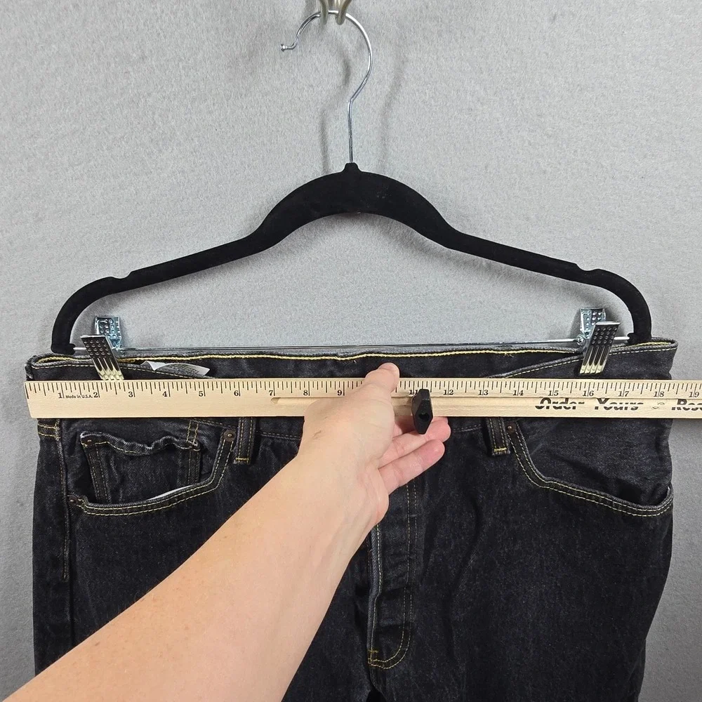 Levi's 501 Button Fly Jeans Mens W40 L34 Dark Wash Straight Leg Made in Mexico‎